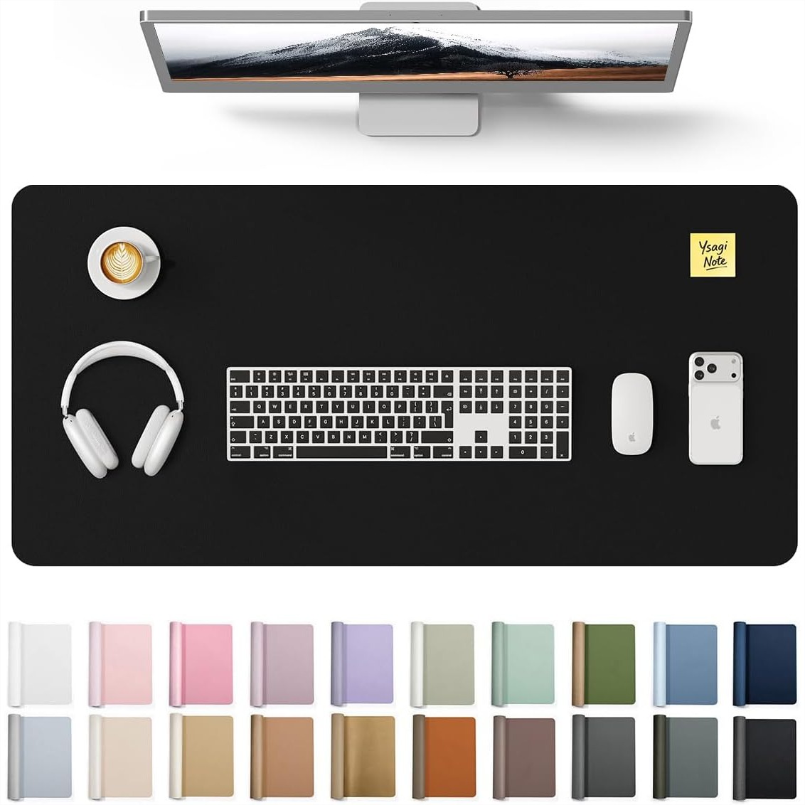 Leather Desk Pad - Большой коврик для стола из искусственной