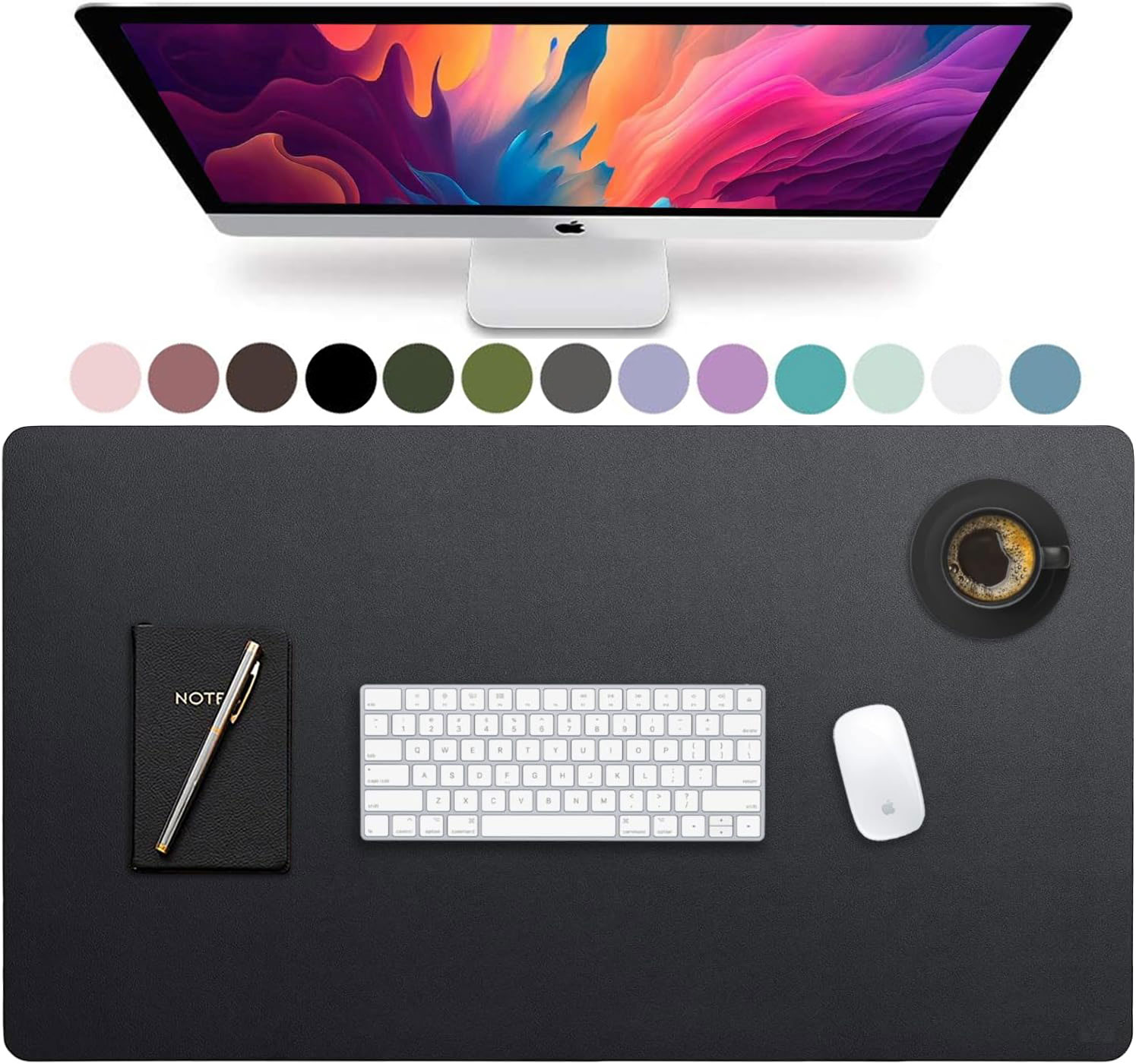 Leather Desk Pad - Большой кожаный коврик для стола, офисный