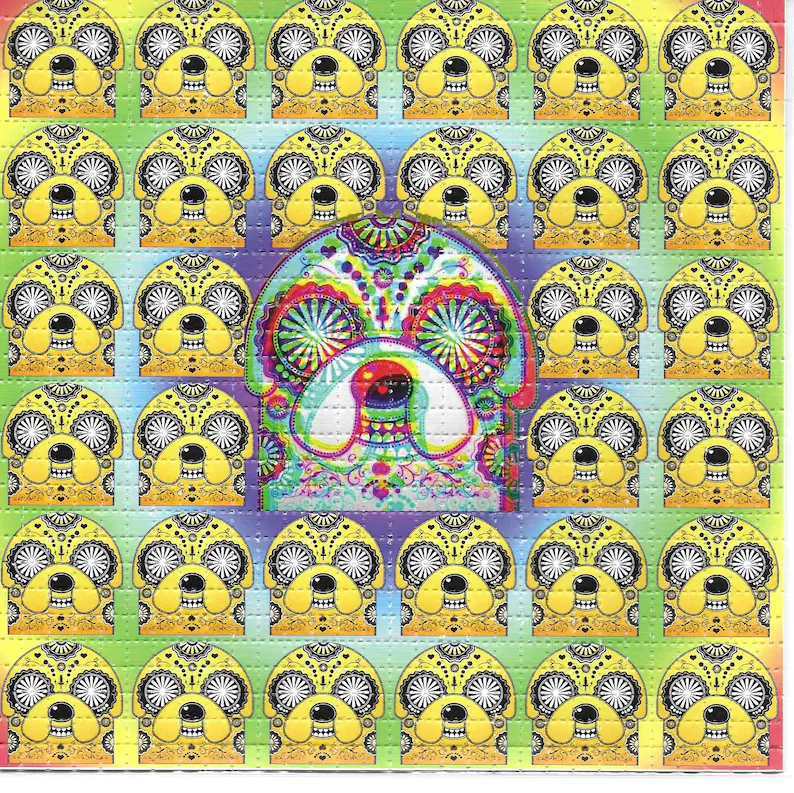 Ink Blotter Paper - Сумасшедший время, психоделический LSD, без кислоты,
