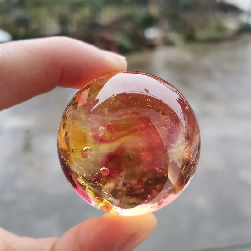 Paper Weight Crystal - Стеклянная сфера-дракон 40 мм с глянцевым