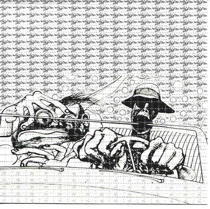 Ink Blotter Paper - Художественная Картина на холсте Hunter In