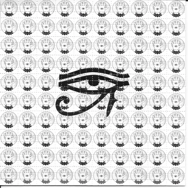 Ink Blotter Paper - Eye of Providence психоделический LSD без