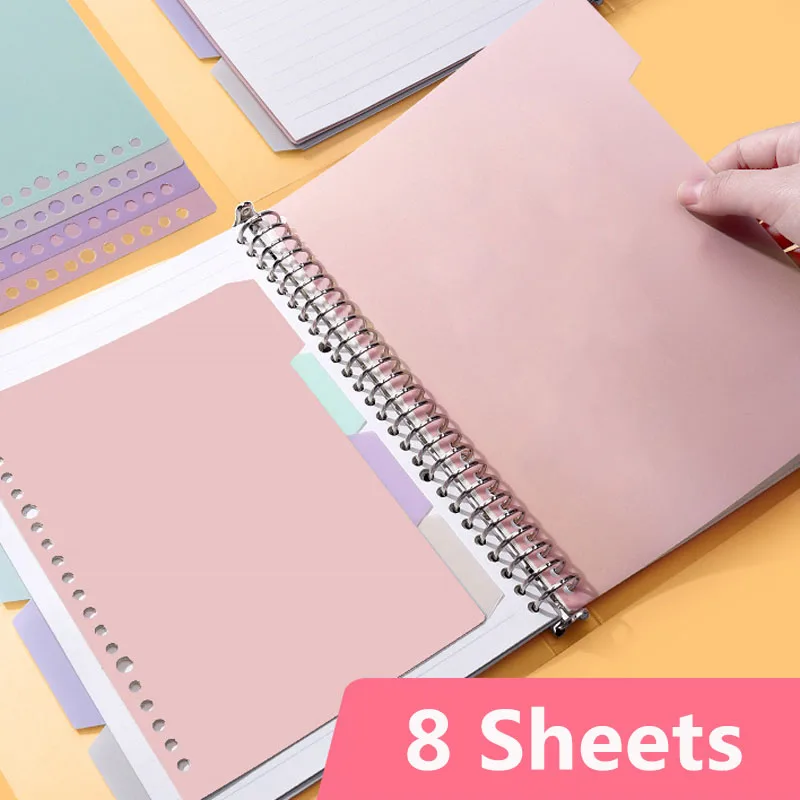 Tab Divider A4 - Красочные разделители для блокнота A5, планер,