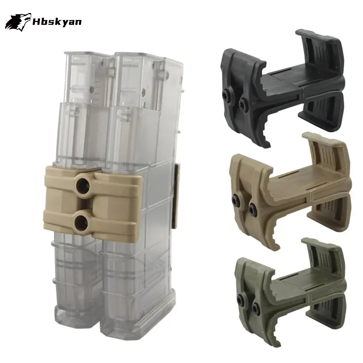 Magazine Holder Rack - Тактический универсальный двойной параллельный журнал, подходит