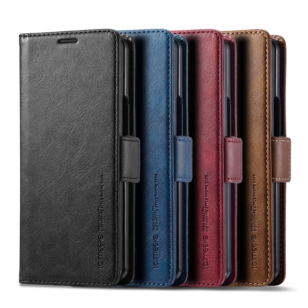Index Card Holder - Кожаный чехол-кошелек для телефона Samsung Galaxy