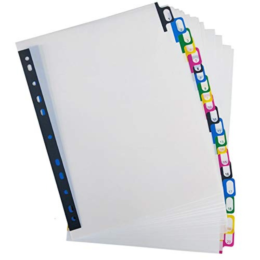 Tab Divider A4 - Пластиковые разделители для папок А4 с