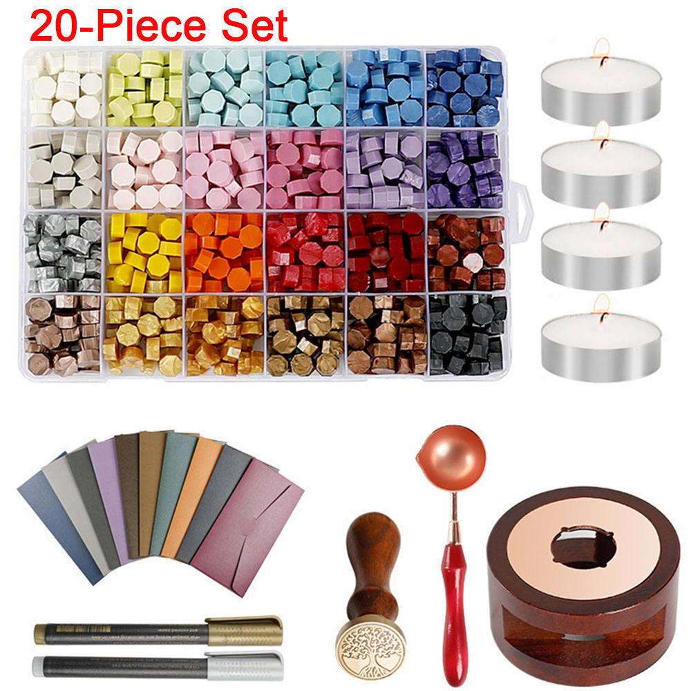 Wax Seal Stamp Set - Набор для восковой печати из 20