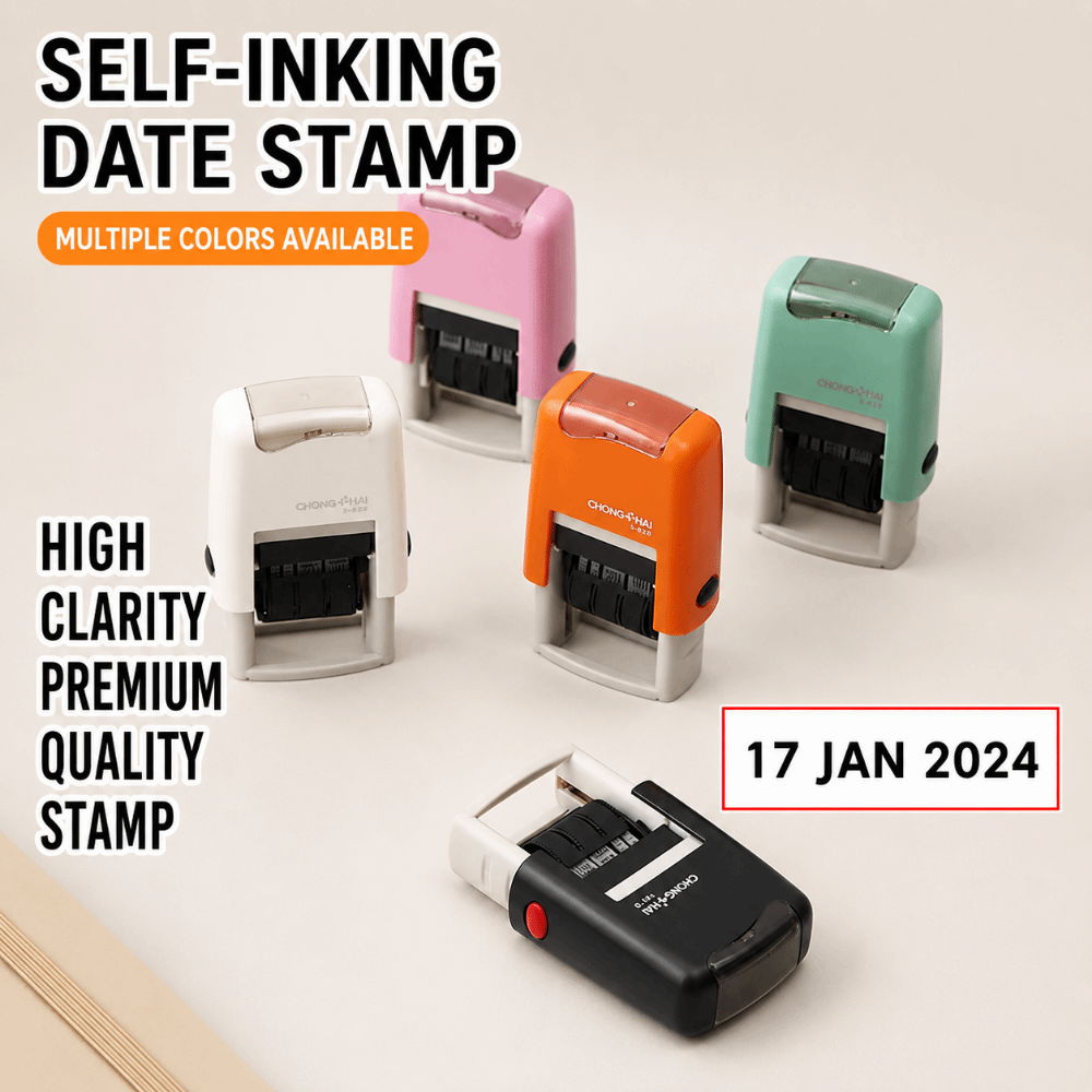 Rubber Date Stamp - Автоматический датер с функцией возврата чернил,