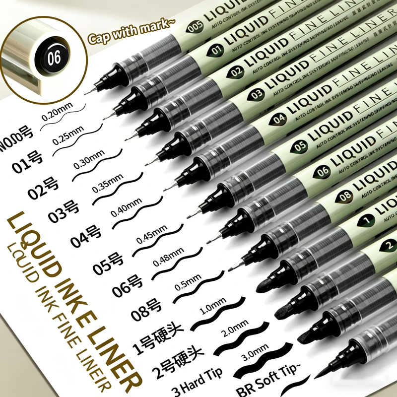 Набор из 12 черных ручек-линер – обзор и цена Correction Pen Fine