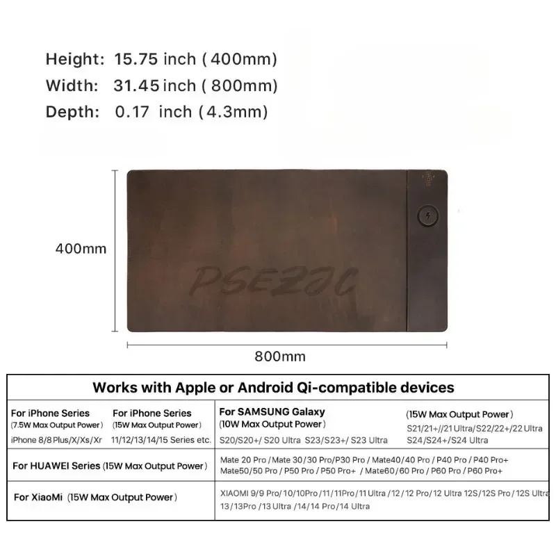 Винтажный коврик для мыши из в – обзор и цена Leather Desk Pad