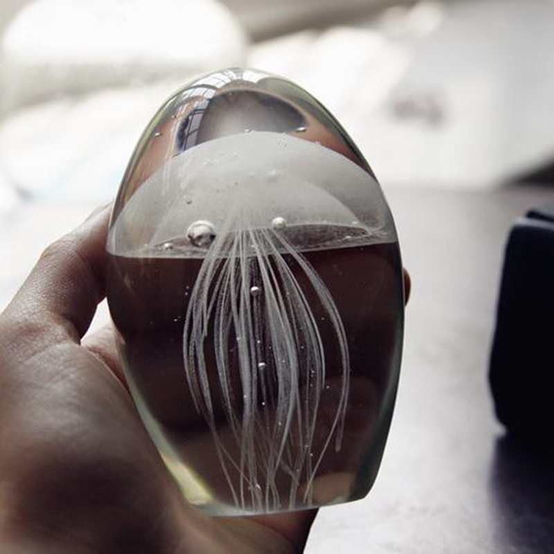 Миниатюрные 3D фигурки медуз с – обзор и цена Paper Weight Crystal