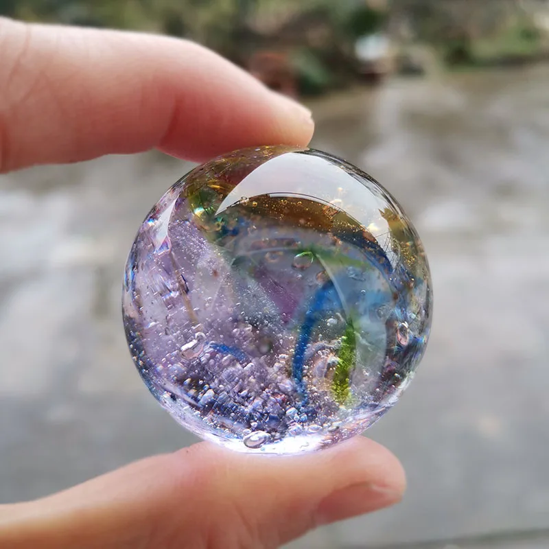 Стеклянная сфера-дракон 40 мм  – обзор и цена Paper Weight Crystal