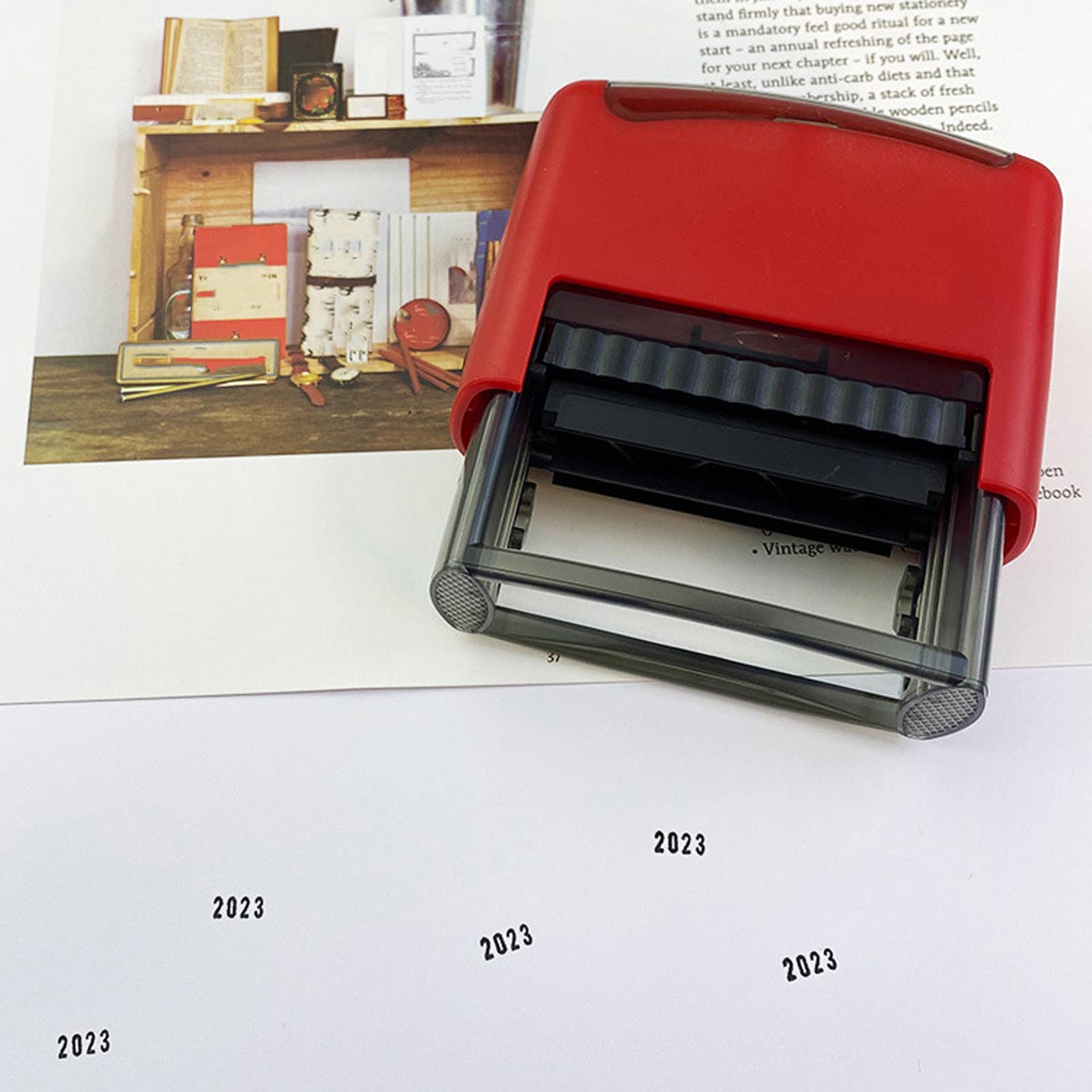 Штамп-датер с черными чернилам – обзор и цена Rubber Date Stamp