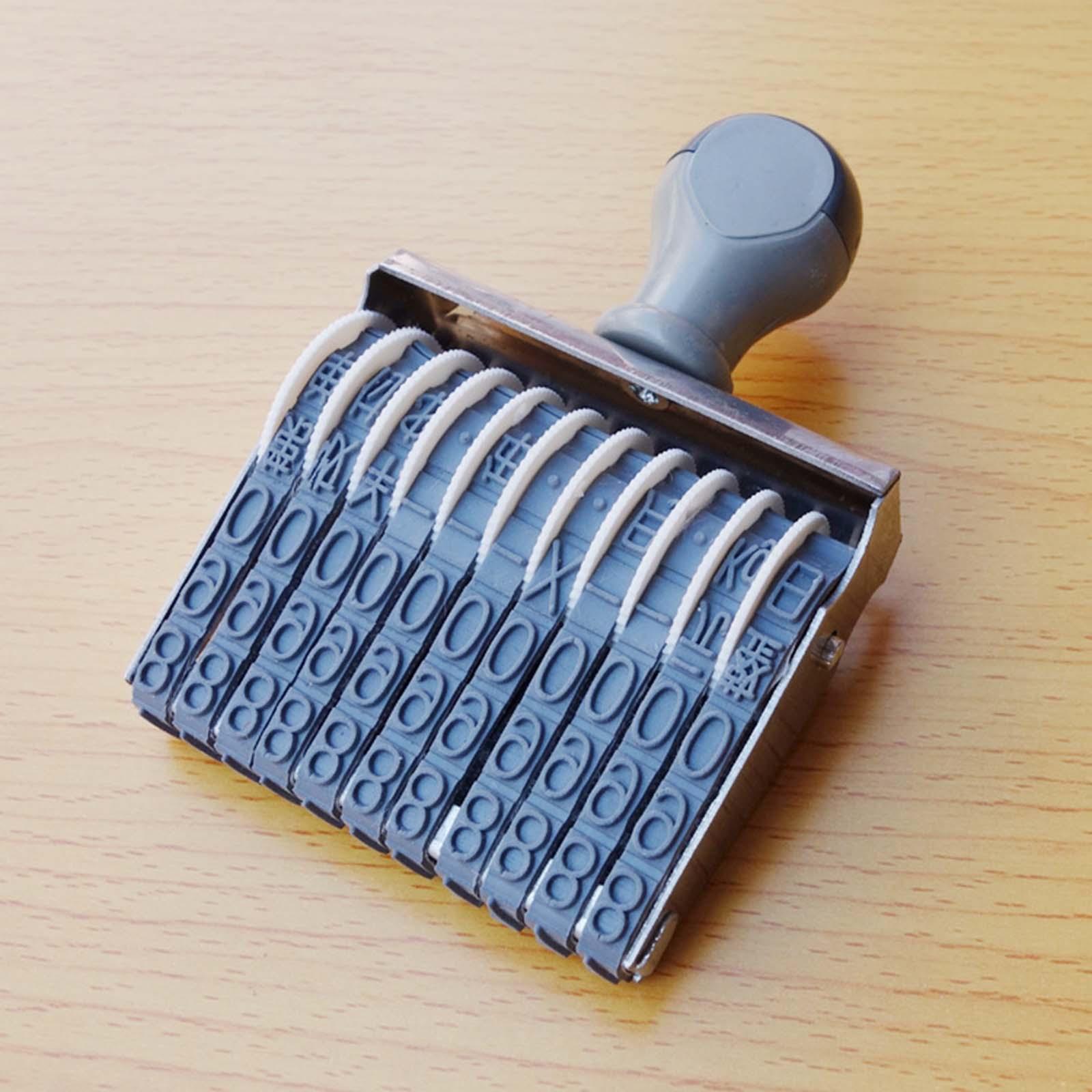 Резиновый роликовый штамп-нуме – обзор и цена Rubber Date Stamp