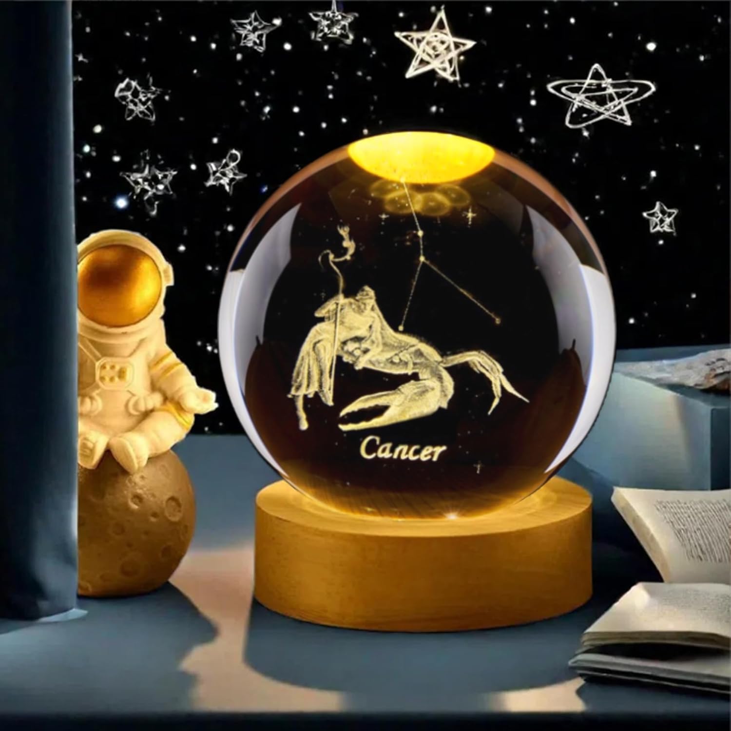 3D хрустальный шар «Созвездие  – обзор и цена Paper Weight Crystal