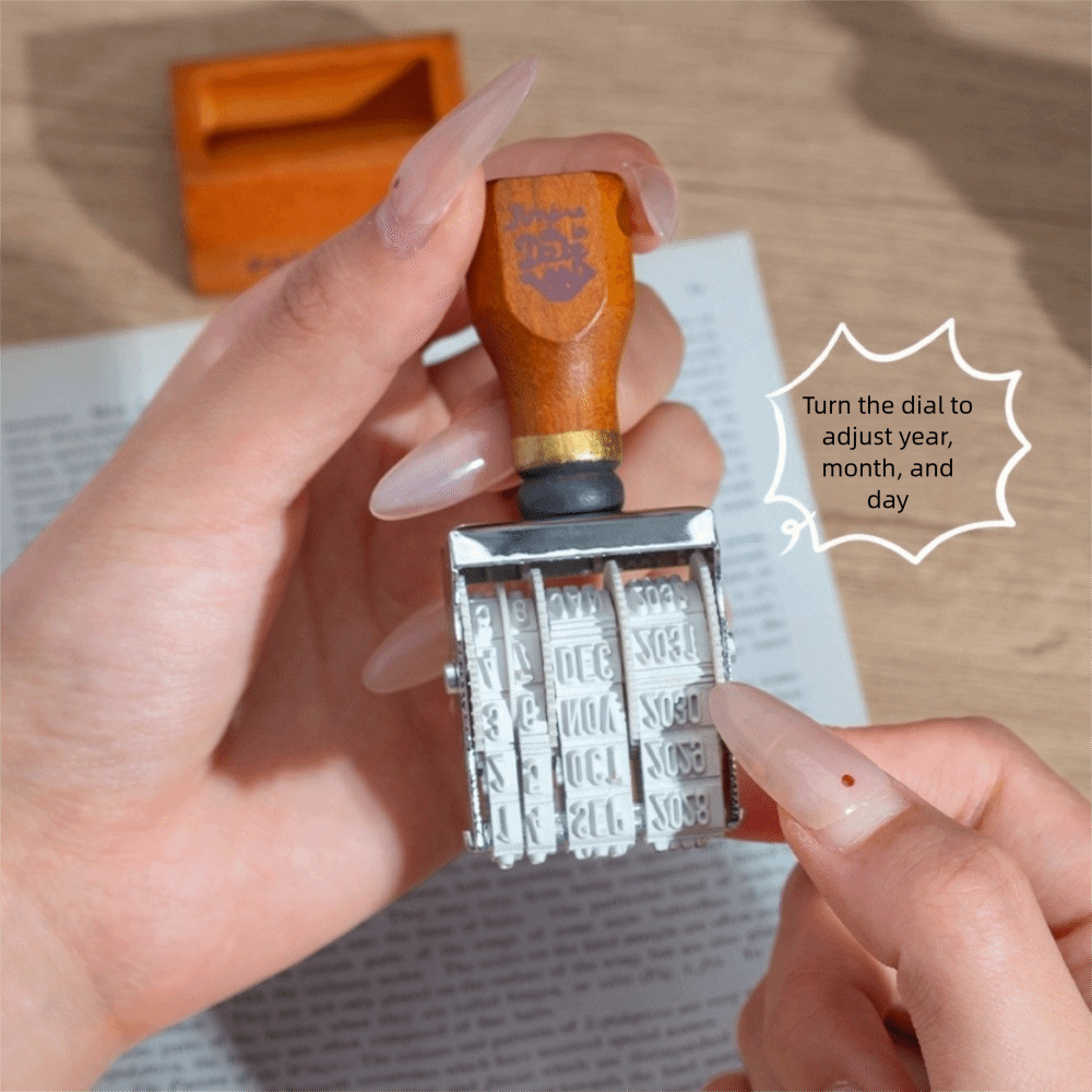 Деревянный ролик в стиле ретро – обзор и цена Rubber Date Stamp