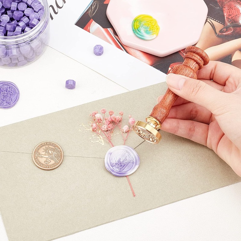 1 комплект сургучной печати за – обзор и цена Wax Seal Stamp Set