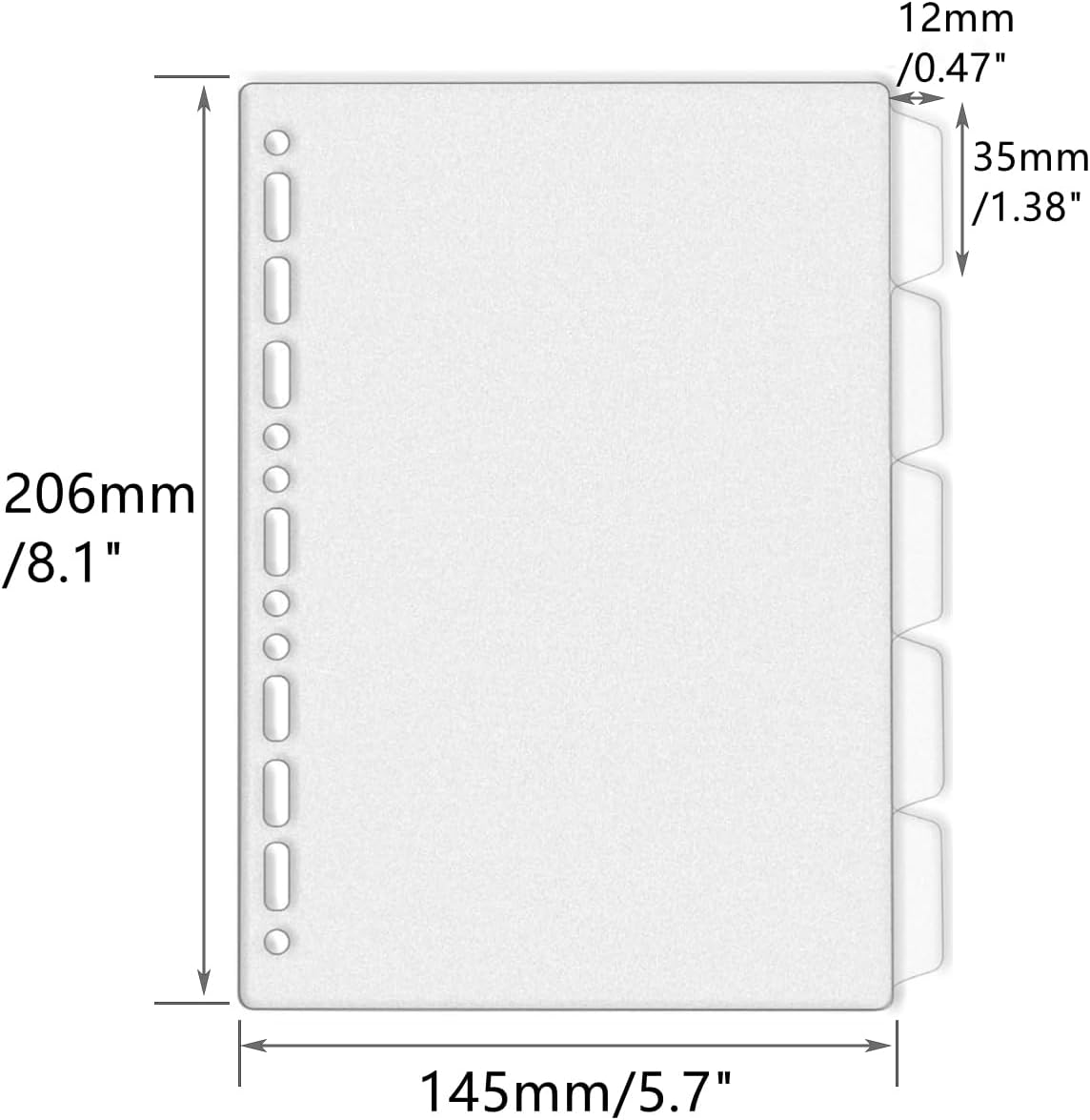 Разделители для папок A4 A5 B5 – обзор и цена Tab Divider A4