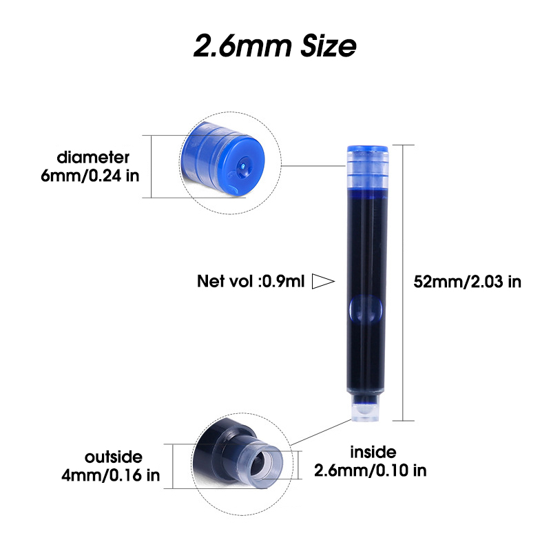 50 шт., сменные картриджи для  – обзор и цена Fountain Pen Bottled Ink