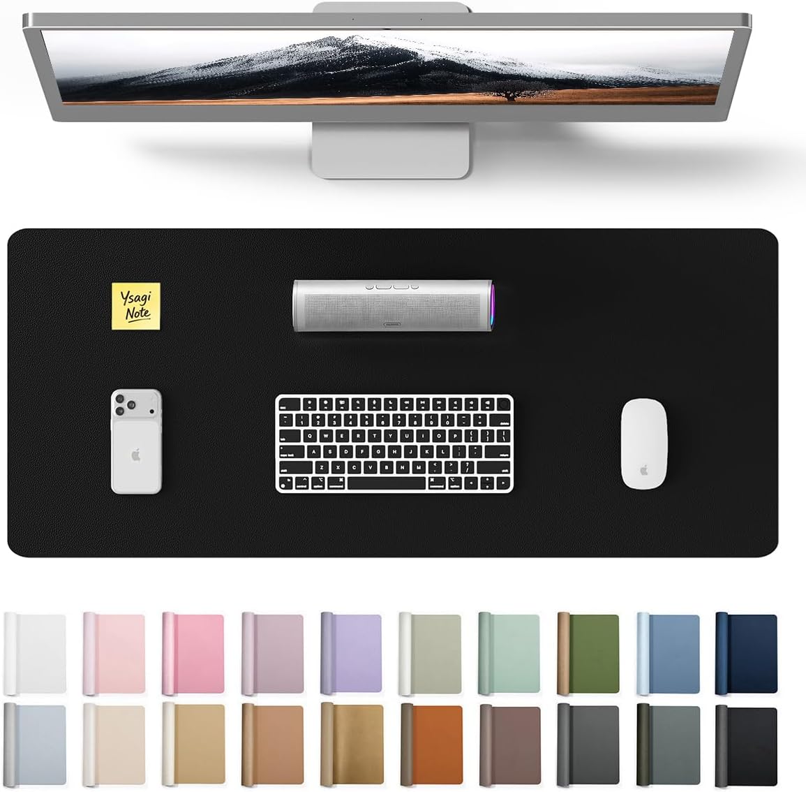 Большой кожаный коврик для сто – обзор и цена Leather Desk Pad