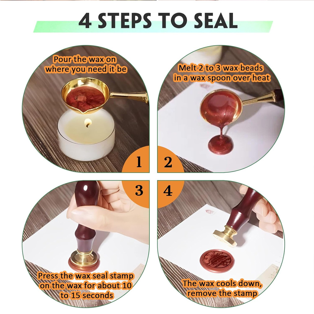 Набор для восковой печати из 2 – обзор и цена Wax Seal Stamp Set