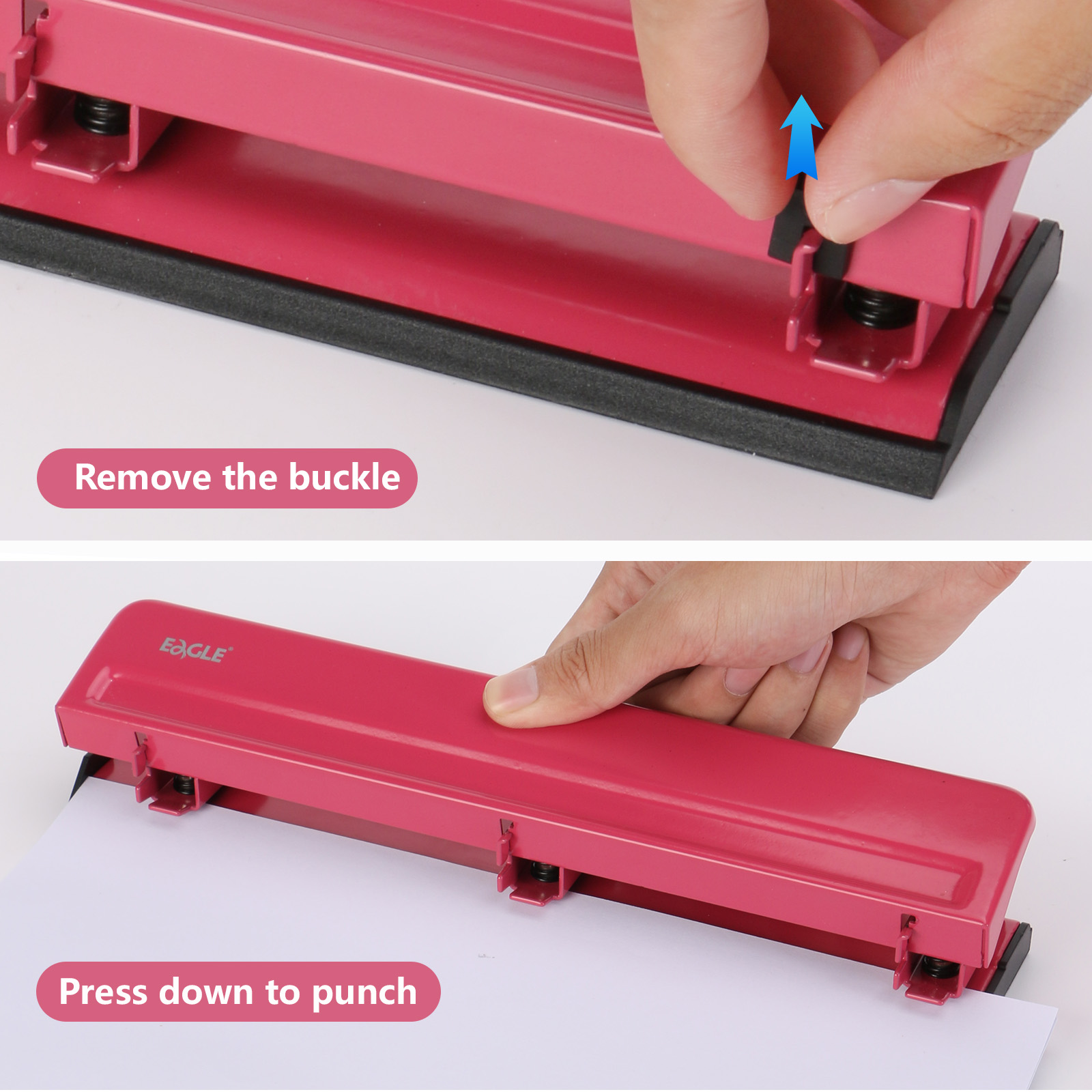 Дырокол EAGLE с 3 отверстиями  – обзор и цена Binder A4 Lever
